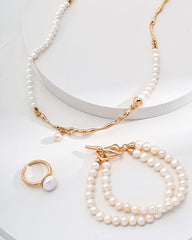 Double Strand Pearl Bracelet | The Aethels