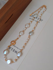 Sunflower Baroque Pearl Necklace