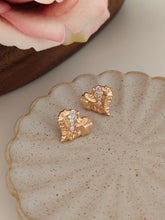 Heart Earrings & Ring Set Nature-Inspired Sparkle Jewelry for Women
