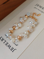 The Aethels 18K Gold Pearl Bracelet Timeless Freshwater Elegance