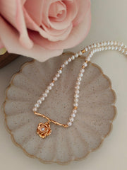 Rose Pearl Necklace