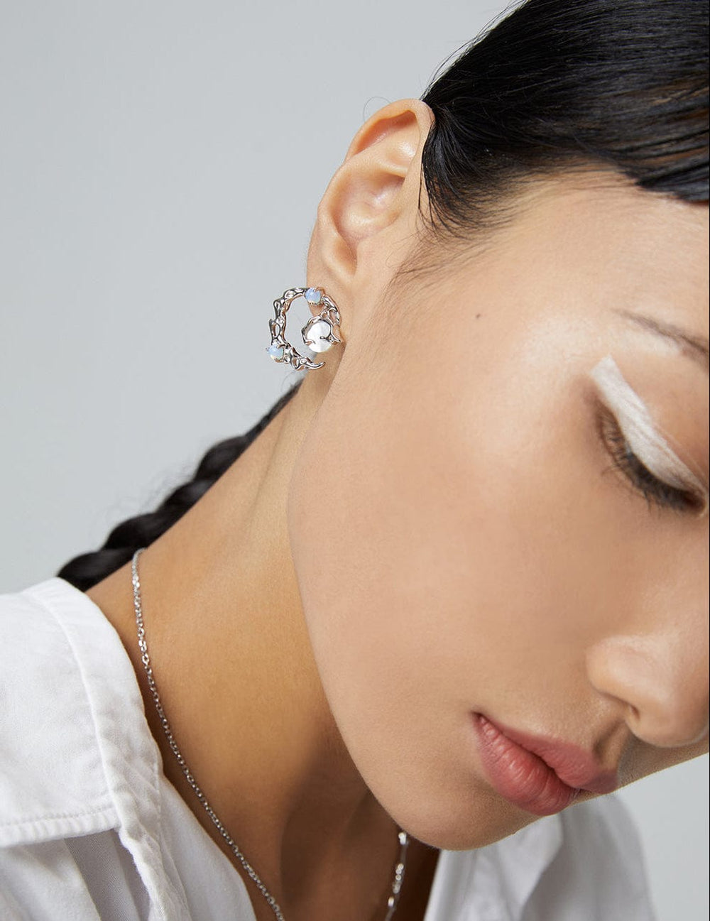 Moonstone & Pearl Jewelry Set for Women Elegant Moonlight Collection Gift