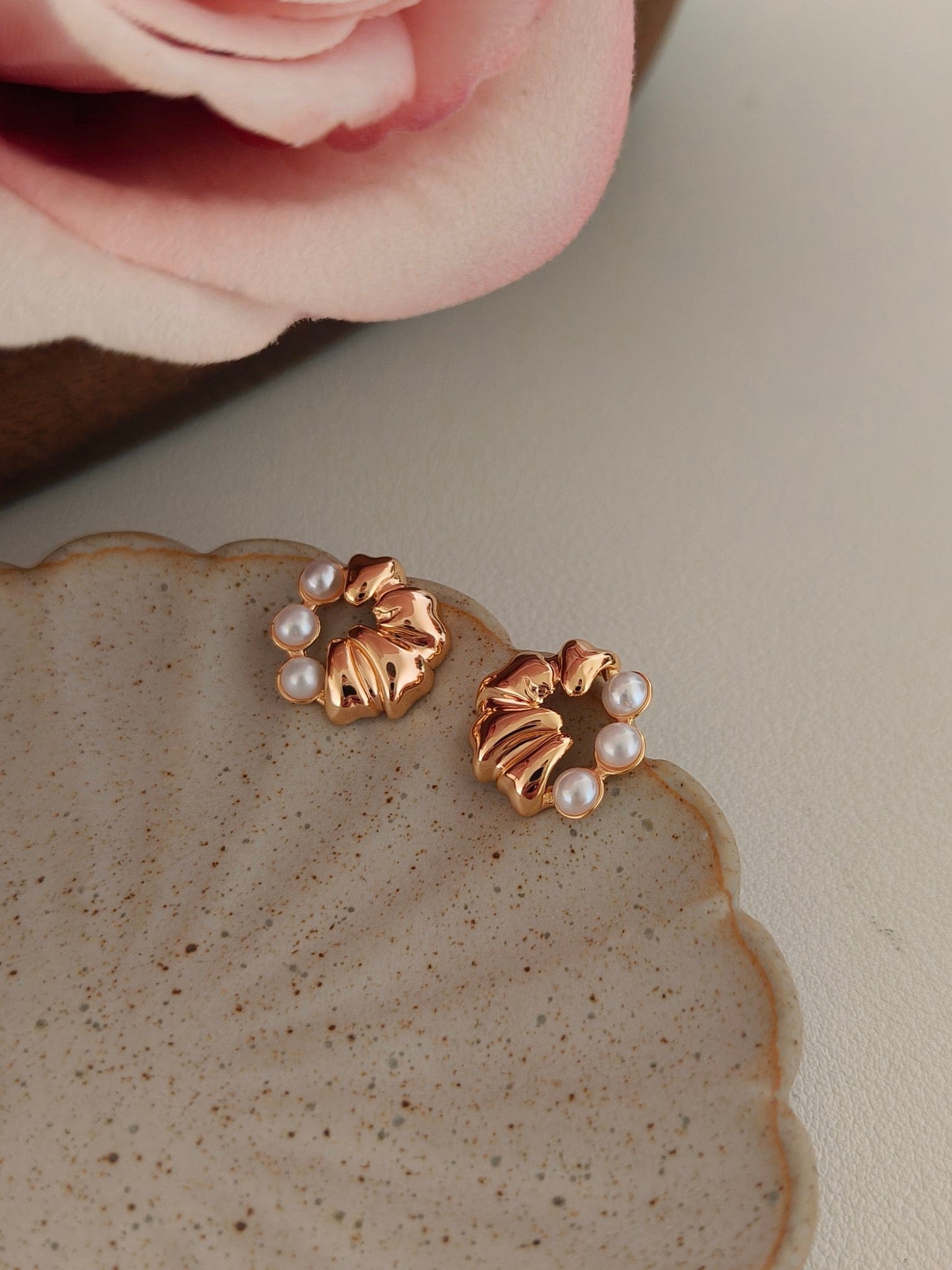 Retro Pearl Earrings | The Aethels