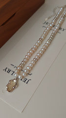 Silver-Tone Pearl Necklace